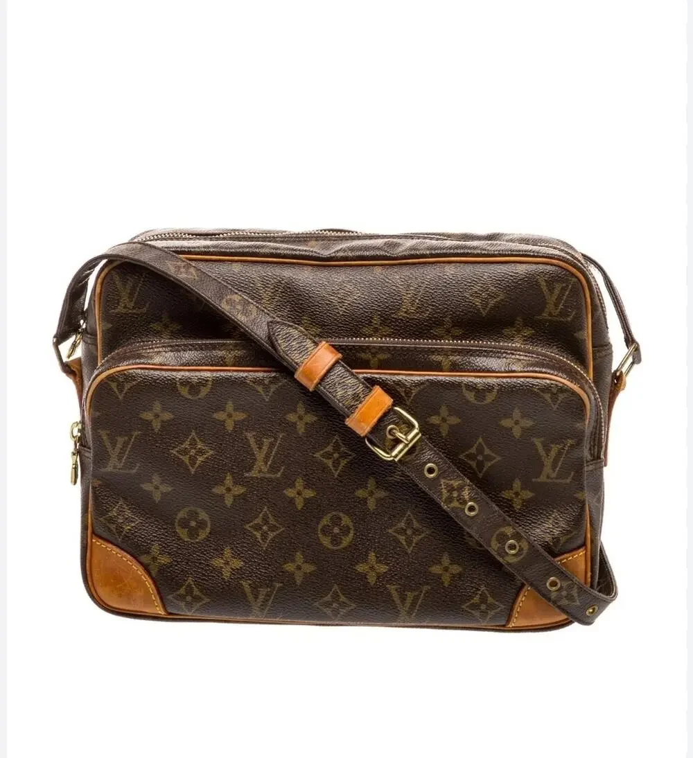 VTG Louis Vuitton Monogram Womens Brown Trocadero Celebrity Worn Shoulder Bag